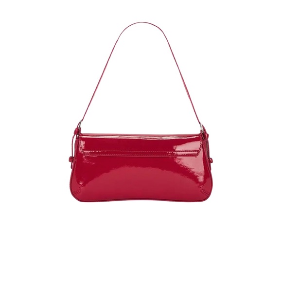 $108 REVOLVE Kali Red Patent FauxLeather Handbag - Picture 2 of 5